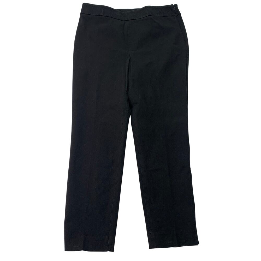 Talbots Womens Size 12 Chatham Ankle Stretch Pant Black Dress Work Pants READ